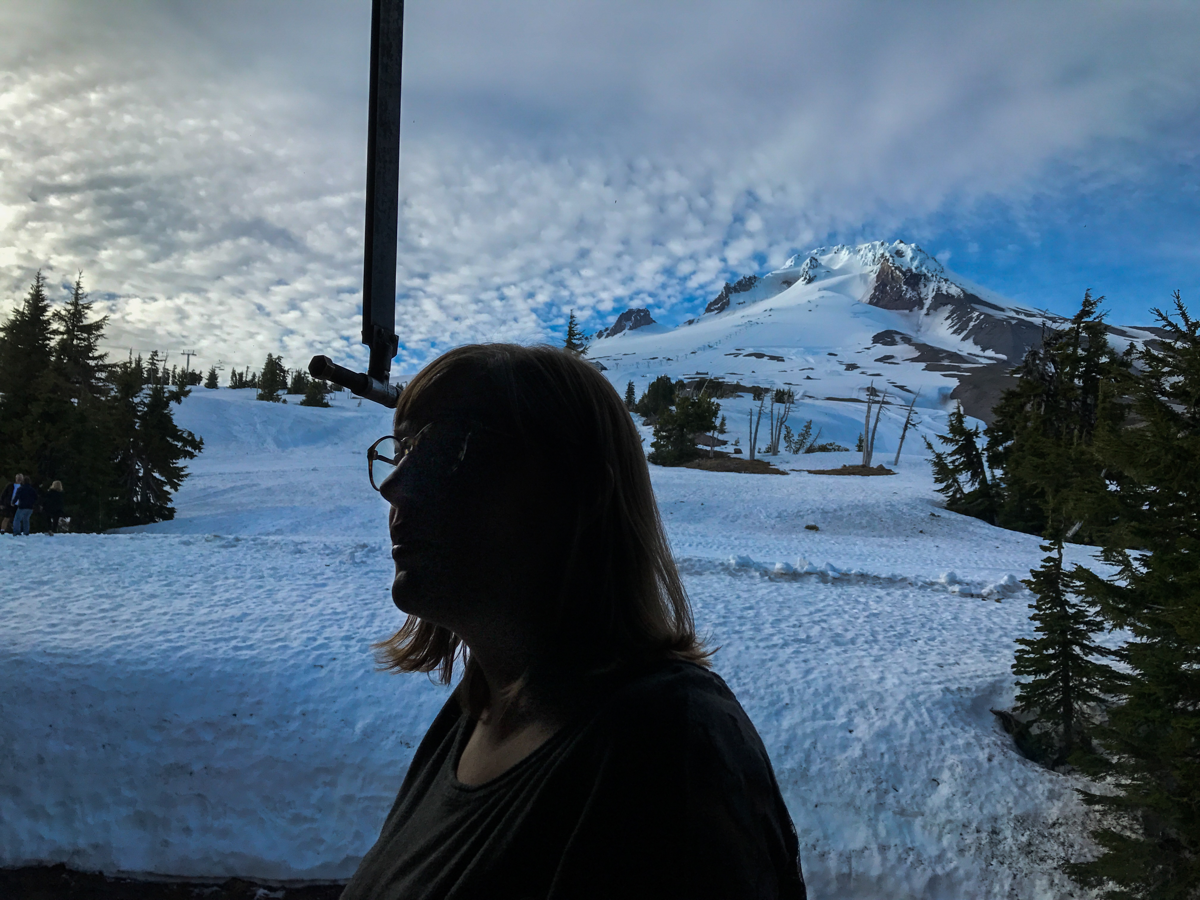 Mt. Hood and Alex evening.